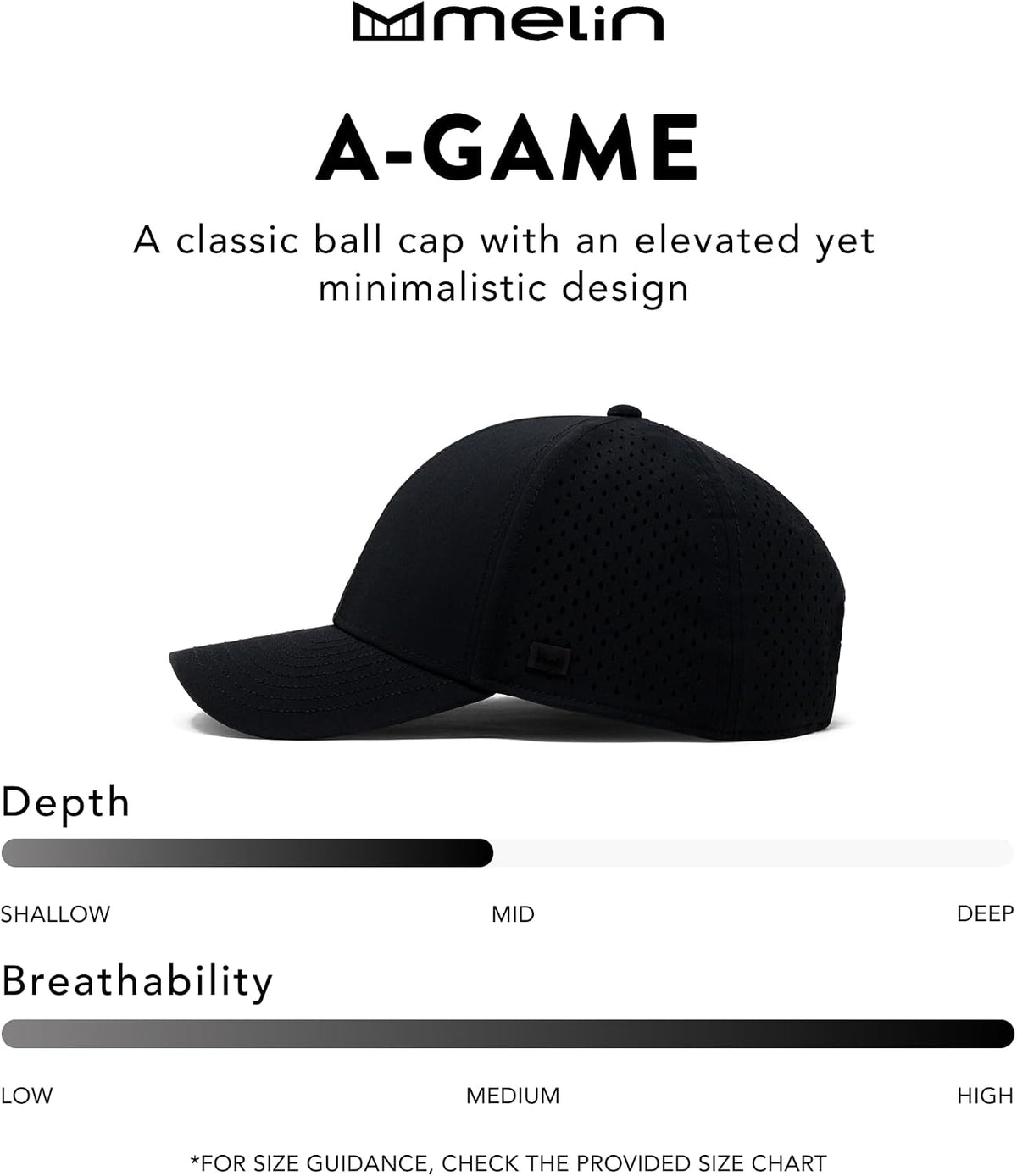 melin A-Game Hydro, Men’s Performance Snapback Hat