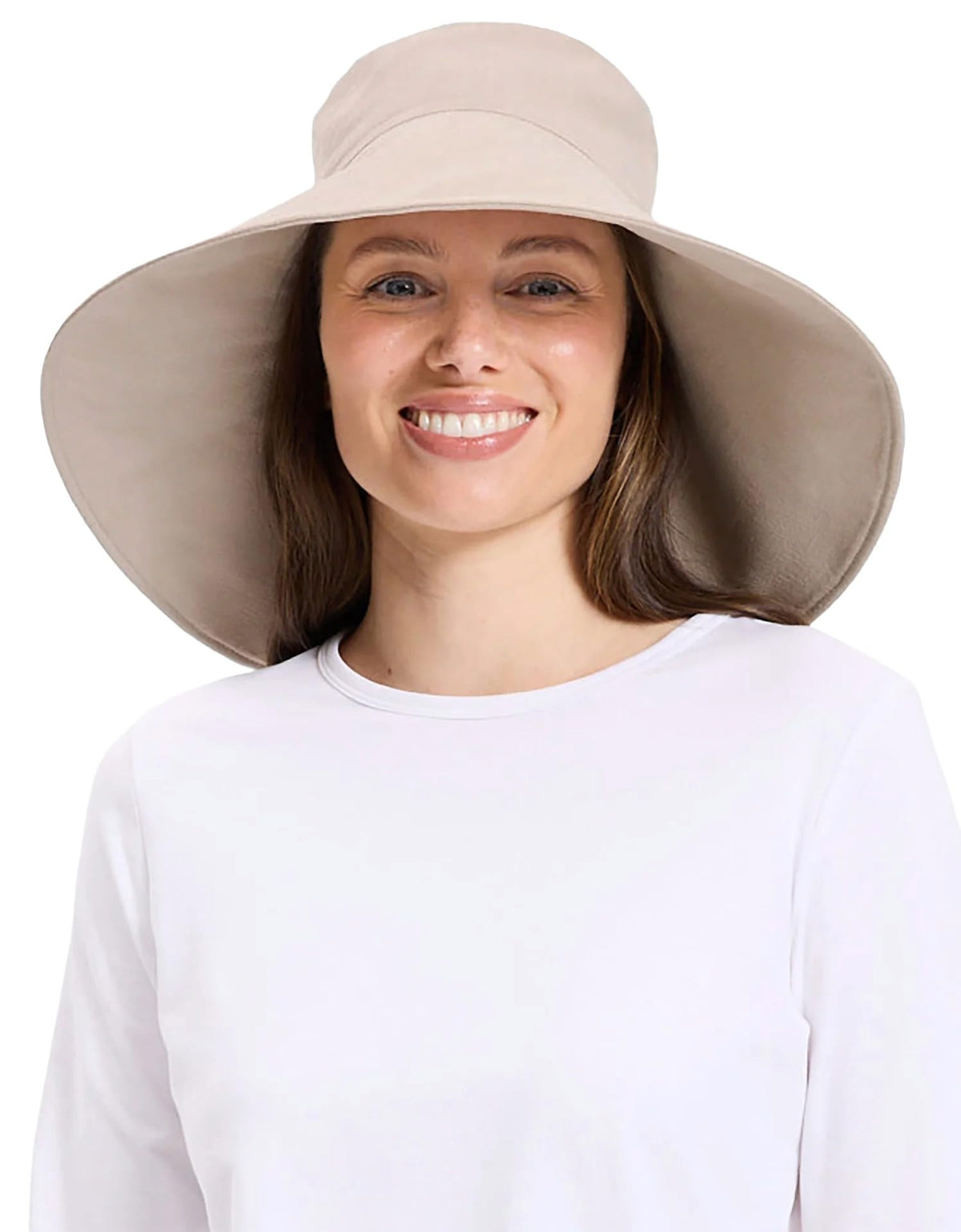 Solbari Women’s Ultra-Wide Cotton Linen Sun Hat UPF 50+