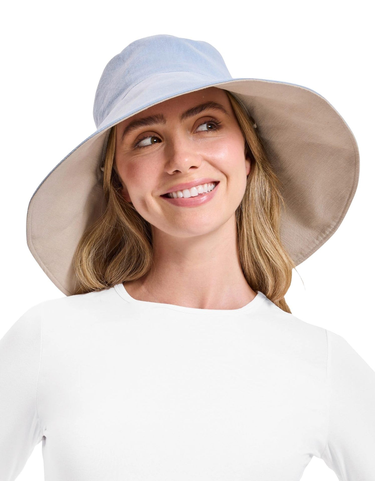 Solbari Women’s Ultra-Wide Cotton Linen Sun Hat UPF 50+