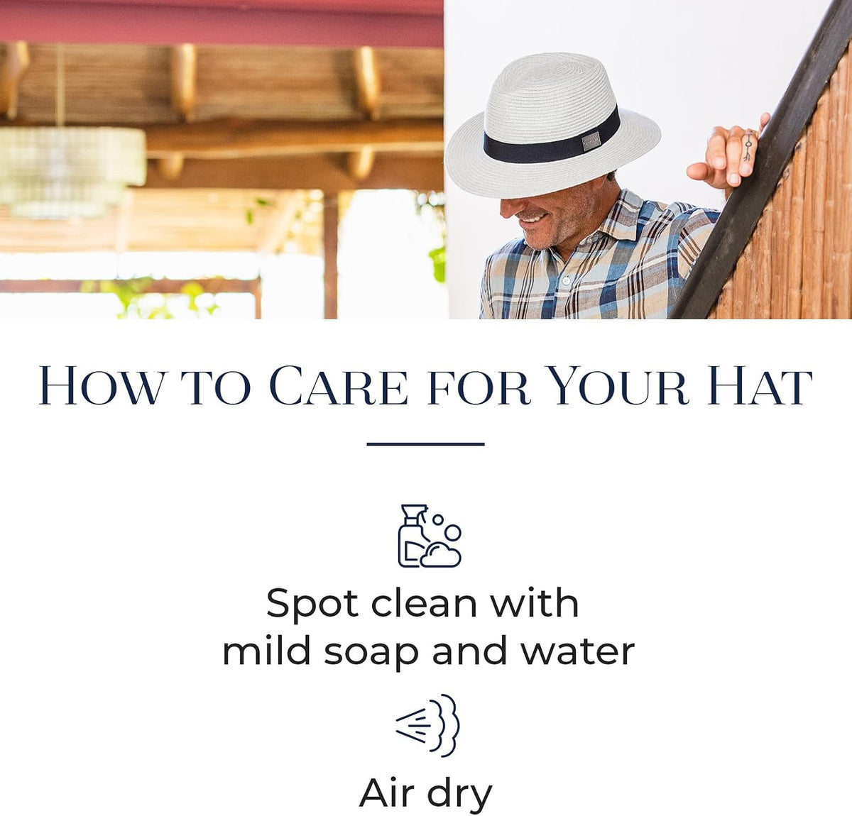 CARKELLA by Wallaroo Men’s Fairway Fedora – UPF 50+, UV Sun Protection, Packable and Adjustable Sizes – Classic Resort Style