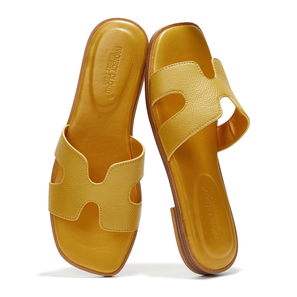 Project Cloud 100% Genuine Leather Sandals Women Flats For Women Everyday Slides for Women