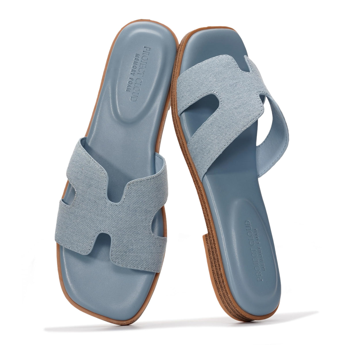 Project Cloud 100% Genuine Leather Sandals Women Flats For Women Everyday Slides for Women