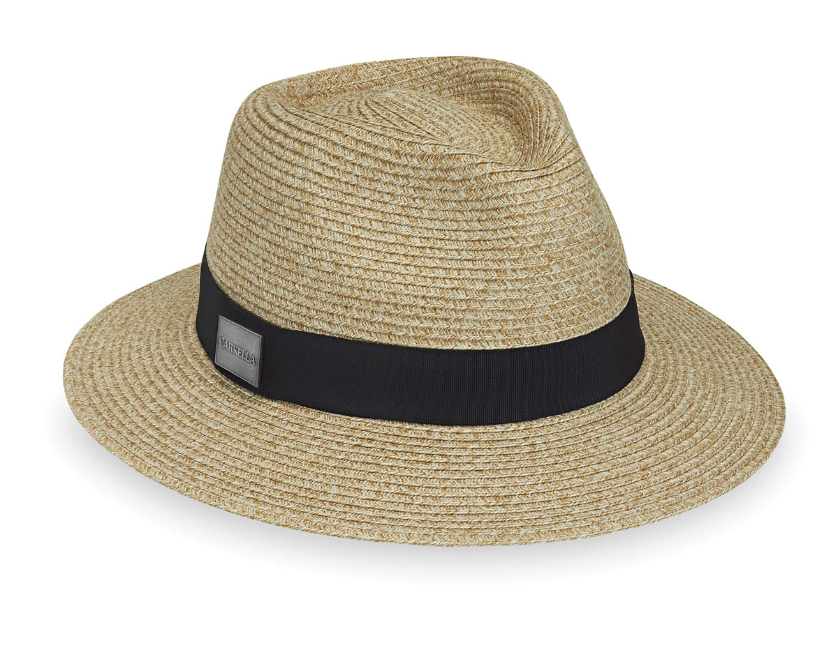 CARKELLA by Wallaroo Men’s Fairway Fedora – UPF 50+, UV Sun Protection, Packable and Adjustable Sizes – Classic Resort Style
